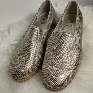 Adrianna Papell Snake Skin Slip On Platform Loafer